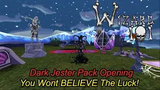 Wizard101 10,000 Crowns Dark Jester Pack Opening. AMAZING LUCK!!!