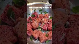 Pink & Healthy Beetroot Suji Dhokla | Instant Breakfast Recipe#viral #trending #dhokla