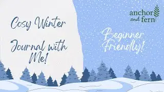 Relaxing Winter Junk Journal with Me! #beginnerfriendly #junkjournal #scrapbooking #plannertips