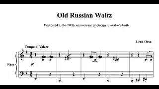 Lena Orsa- Russian Old Waltz No.1 ''To Georgy Sviridov