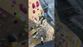 Readjusting on a long boulder