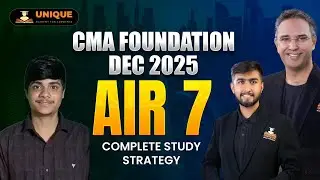 CMA Foundation AIR 7 🏆 How He Scored 350/400 | Complete Study Strategy