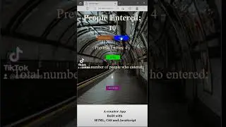 Create an App that counts number of people that entered a subway.