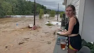 Flooding in Asheville North Carolina