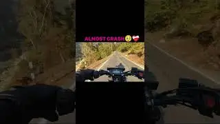Almost crash bike😭❤️&zwj;🩹 #motorcycle #motovlog #bikelover #rider #almostcrashed #race #shorts #ride