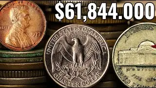 Rare Pennies,Nickel & Quarters Worth a Fortune You Might Already Own That Are Worth Over $61,844.000