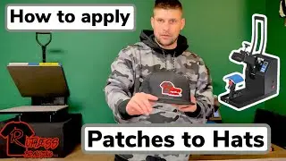 How to apply patches to hats using a heat press
