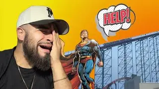 FIRST ROLLER COASTER EVER & SUPERMAN RIDE GETS STUCK!!!