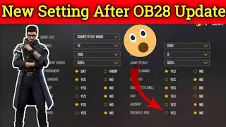 New OP Setting After OB28 Update 😲 || Free Fire new update 2021