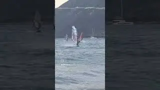 Wycinek z życia windsurfera 😅😍#wait #windsurfing  #vassiliki #lefkada  #trick #watersports #crash