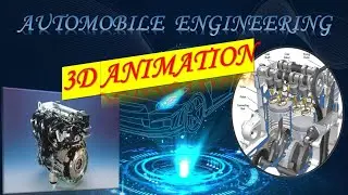 CAR ENGINE WORKING II 3D ANIMATION II ENGINE STRUCTURE & COMPONENTS II WORK DEMONSTRATION