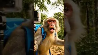 FINALLY VIETNAM 🇻🇳 PONCH GAY INDIA 🇮🇳 TO AMRICA 🇺🇸 BY ROAD #monkey #india #funny #viral