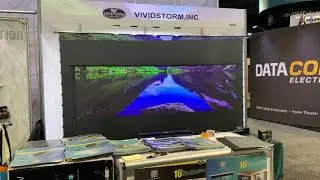VIVIDSTORM CEDIA SHOW EXPO 2019 Electric  tension  floor screen
