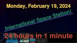 International Space Station HD camera [02-19-2024] - Daily Time Lapse #timelapse #nasa #iss