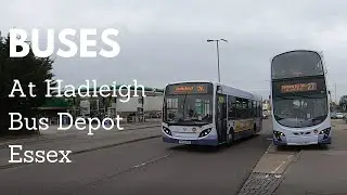 Buses at Hadleigh Bus Depot In Essex