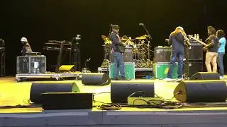Freddie McGregor band tuning up - CNE Bandshell Reggae Night Toronto Canada - August 22, 2018