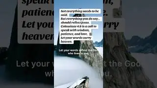 Colossians46 #GraceAndSalt #SpeakWithLove #ChristianSpeech #HolyConversations#DevotionalReels #Bible