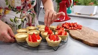 Вот как печёт моя швейцарская бабушка: клубничные тарталетки с лимонным кремом. Лучший рецепт!