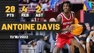 Antoine Davis had 28 points in Detroit Mercy's 88-74 win against Ohio Bobcats