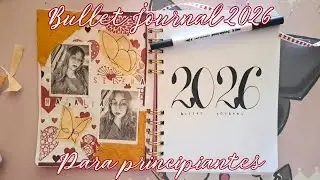 Bullet Journal 2026 para principantes, lindo y minimalista. 
