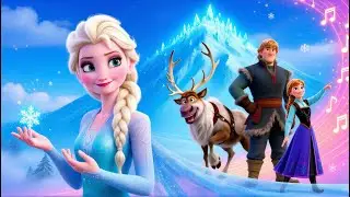 Frozen: the mountain that sings in the snow 🎶 Enchanted Kids Story #fizzyfuns