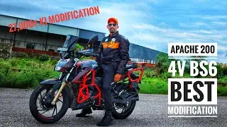 Best Modified Apache 200 BS6 In Rajasthan || Apache 200 4v Full Modification || Mini Tiger🏍️🚫