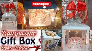 Transparent Cake Box DIY 🎂✨ | Easy Gift Packing Idea | Trending Handmade Box Tutorial 2025