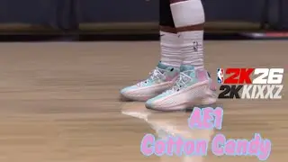 NBA 2K26 Shoe Creator : AE1 Cotton Candy 