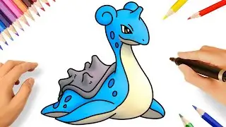 COMO DESENHAR O LAPRAS FÁCIL PASSO A PASSO | POKÉMON