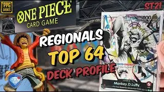 1st Time Getting Top 64 at a Major One Piece Event! ST21 LUFFY DECK PROFILE | One Piece Card Game