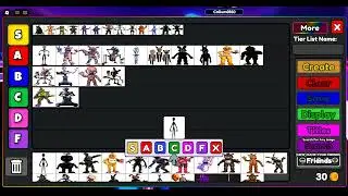 Ranking FNAF characters tier list