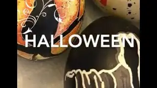 Halloween Egg Decorating  for Beginners- Final Critical Steps - Baking, Blowing & Cleaning