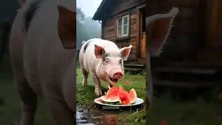 🐱⚡🐷Kitten and the Roasted Pig Chaos🎉😲 #catfunny #cat #catvideos
