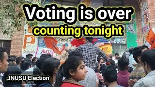 JNUSU Election 2025&ndash;26 | Polling Completed | Counting Tonight | Protest at JNU Campus