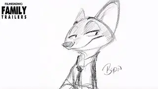 ZOOTOPIA (Zootropolis) | How to draw Nick Wilde, Judy Hopps & Flash from the Disney family movie