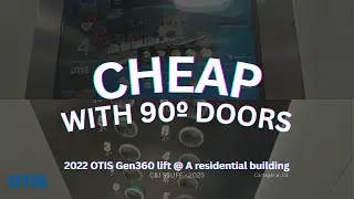 CHEAP, HAS 90&ordm; DOORS: 2022 OTIS Gen360 lift @ A residential building - Cartagena, ES