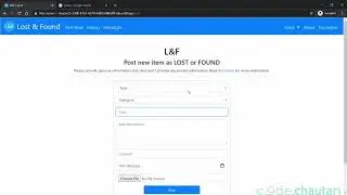 Harvard's CS50x 2020 : Final Project || L&F - Lost and Found