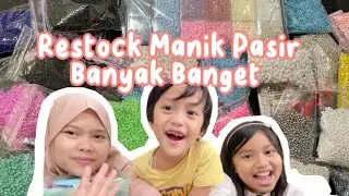 Mama Senja Beli Manik Pasir Banyak Banget | unboxing sama kakak senja dan Sky bawel banget