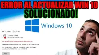 Error al actualizar Windows 10 SOLUCIONES