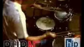 Bamboo Drummer Vic Mercado rocking with Burn Magazine