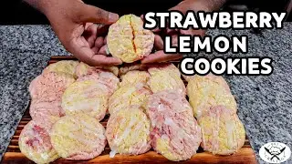 MAKING STRAWBERRY LEMON COOKIES WITH A CAKE MIX HACK