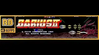 1989 [RB 4K 60fps] ダライアスII （Z） 協力プレイ ノーミス / Darius II 2Players A-B-D-G-K-P-Z (chapter)