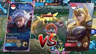 BADANG VS FREYA | Freya Jadi Ampas Di Hadapan BADANG😌-mobilelegend