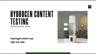 ABS-FQ-06B | 12-minute Concentration Test of Hydrogen Water Bottle (White) | 富氢水杯12min浓度测试 （白色）
