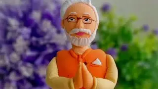 DIY Modi ji Idol Making with Super Clay||