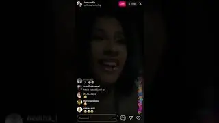 Cardi B Drunk On Instagram Live Talking about fights during her Childhood, Being a bL00d and Baby