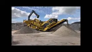 Daanen BV. Grind breken met de kegelbreker.