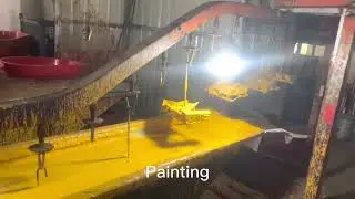 Excavator bucket tooth factory| Painting and packaging of excavator bucket teeth
