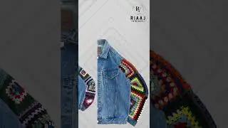 Make Bold Statement with one-of-a-kind denim jacket #RiaajVintage #Sustainability #90sfashion