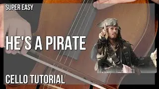 SUPER EASY: How to play He's A Pirate  by Hans Zimmer on Cello (Tutorial)